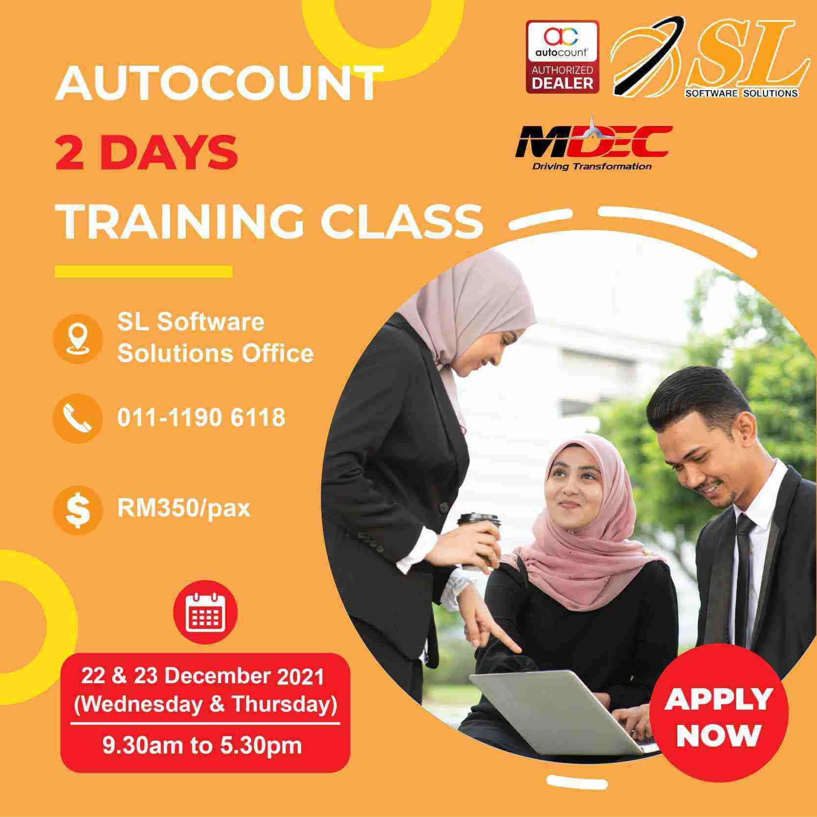AutoCount 2 Days Training Course (22 Dec)