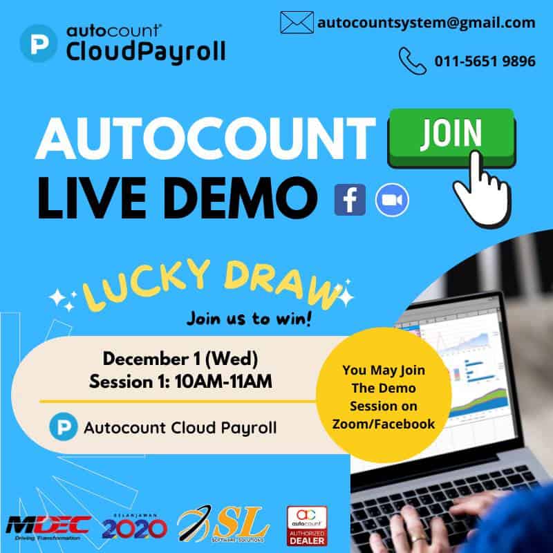 AutoCount Cloud Payroll Session (1 Dec)