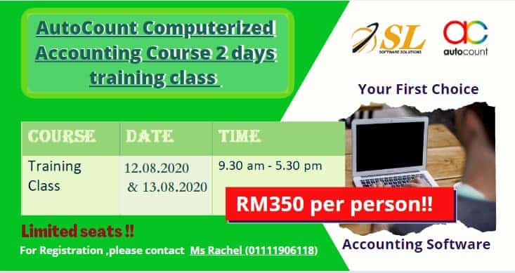 AutoCount Computerized Accounting Course (August)