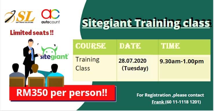 Sitegiant Training Class