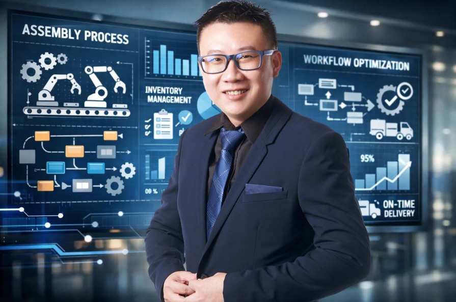 Professional with assembly process and workflow optimization data