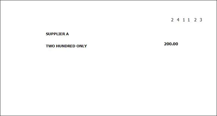 AutoCount Payment Voucher Single cheques