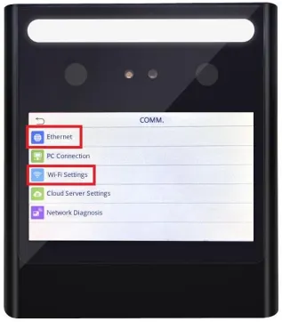 AutoCount HRMS: Ethernet of Wifi Setting