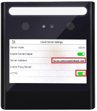 AutoCount HRMS: Enter server address