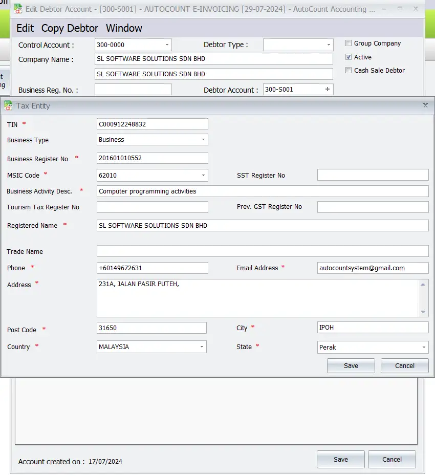 AutoCount E-invoice Guide: Search from AIP server 2