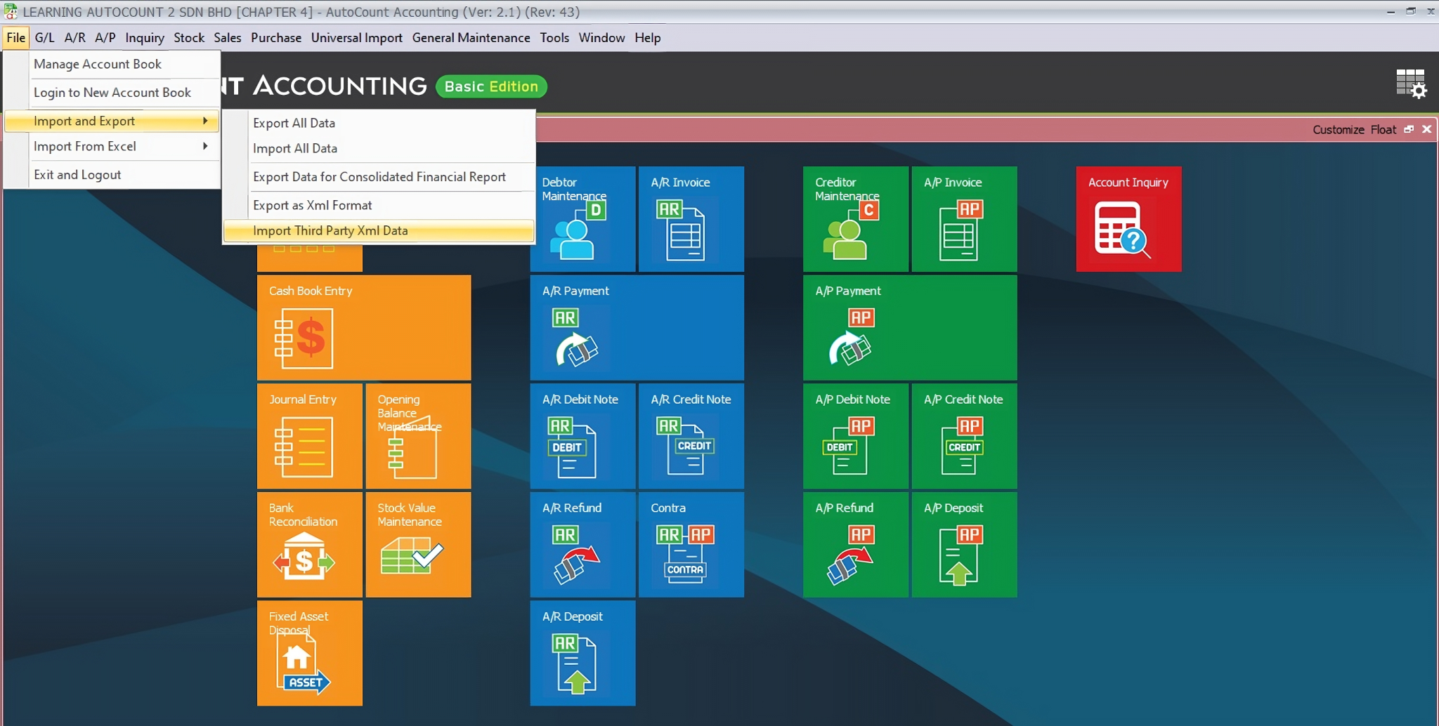 AutoCount Import Data for SME Accounting