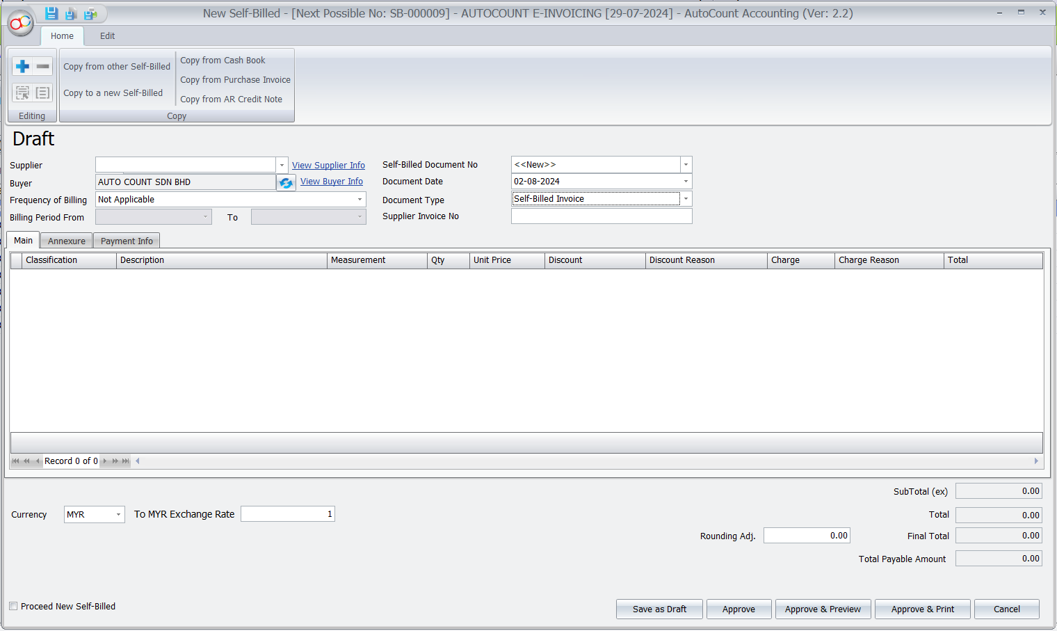 Support Approval Process