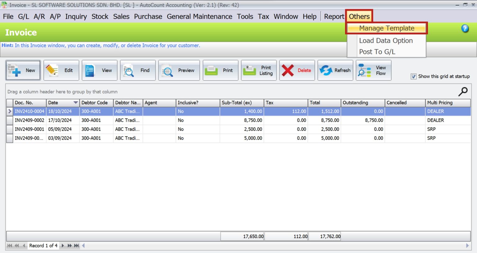 AutoCount Document Template | AutoCount Accounting