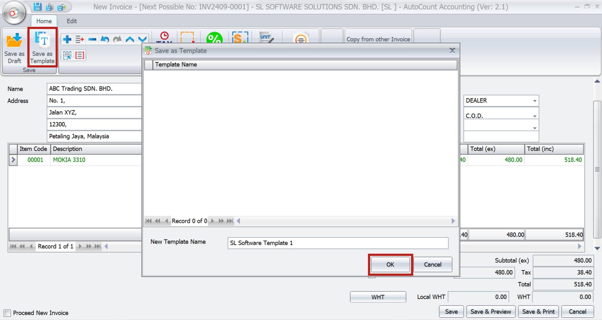 AutoCount Document Template | AutoCount Accounting