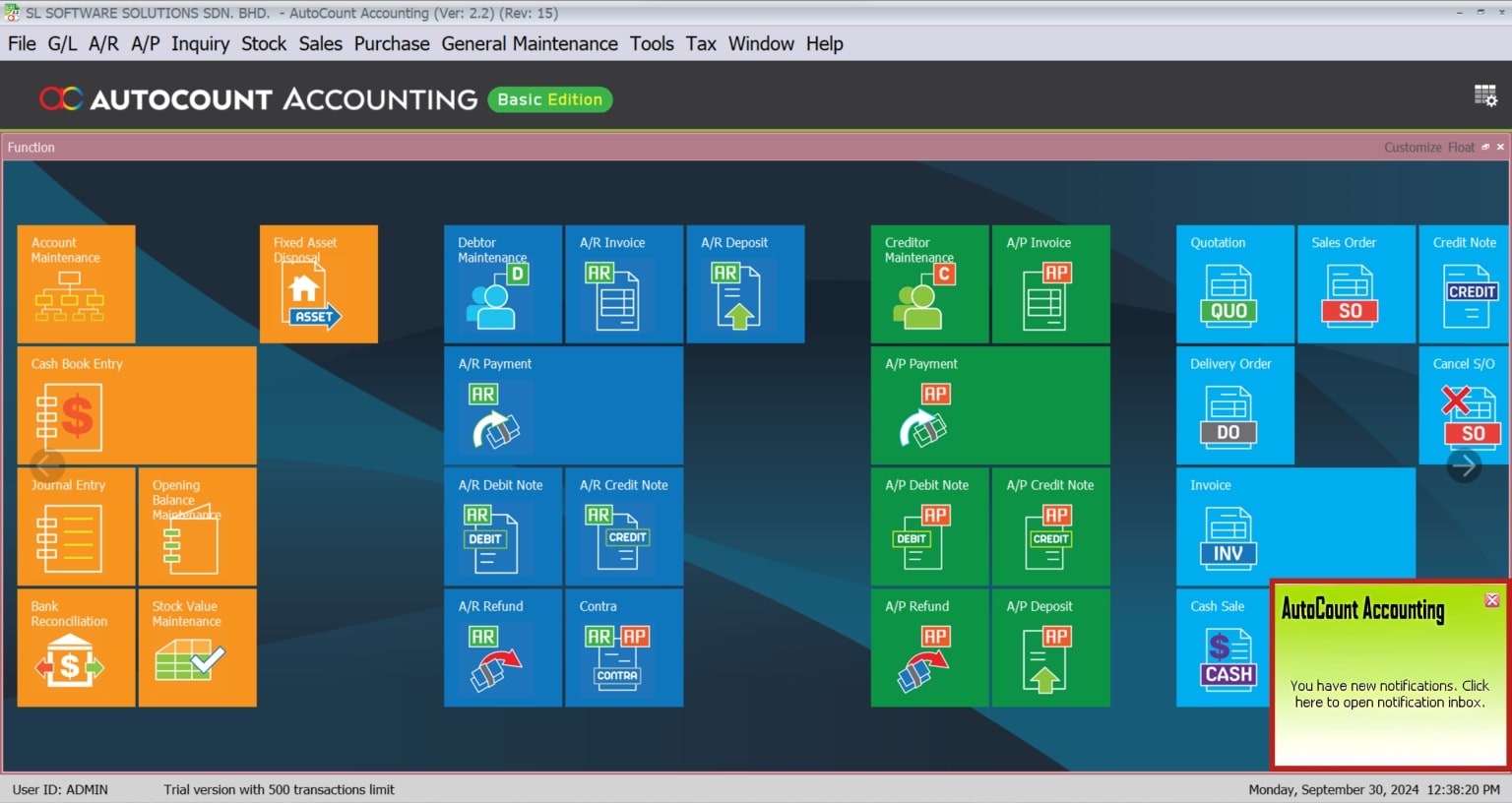 AutoCount Recurrence GL | Recurrence GL