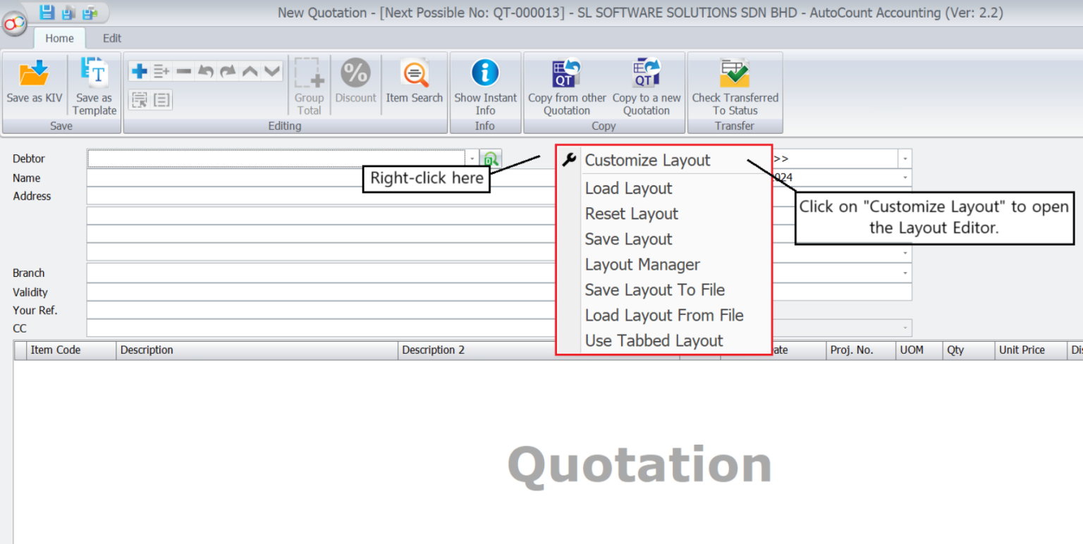 AutoCount Layout Customization | AutoCount Accounting