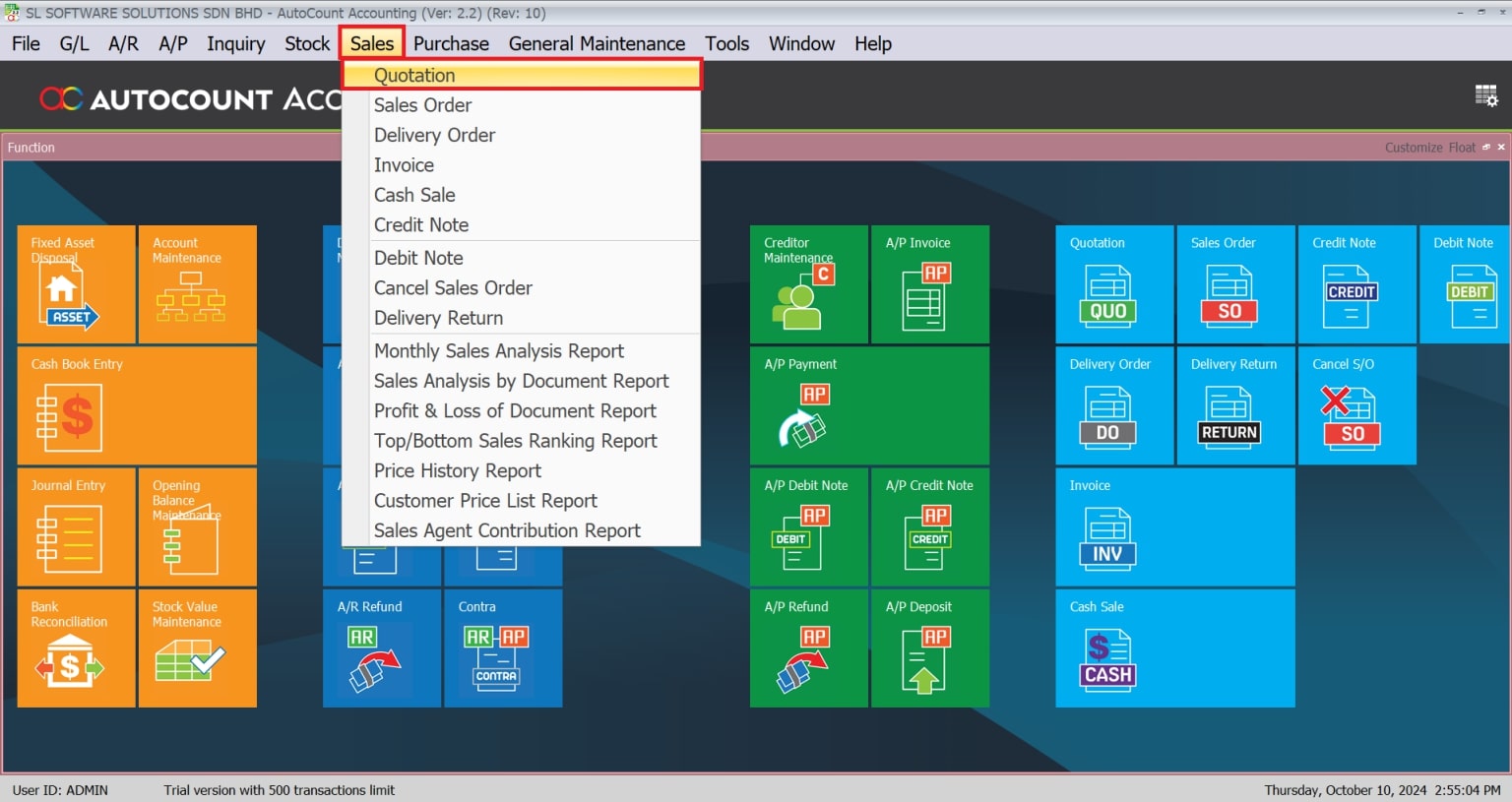 AutoCount Advanced Price History-Show Instant Info Function