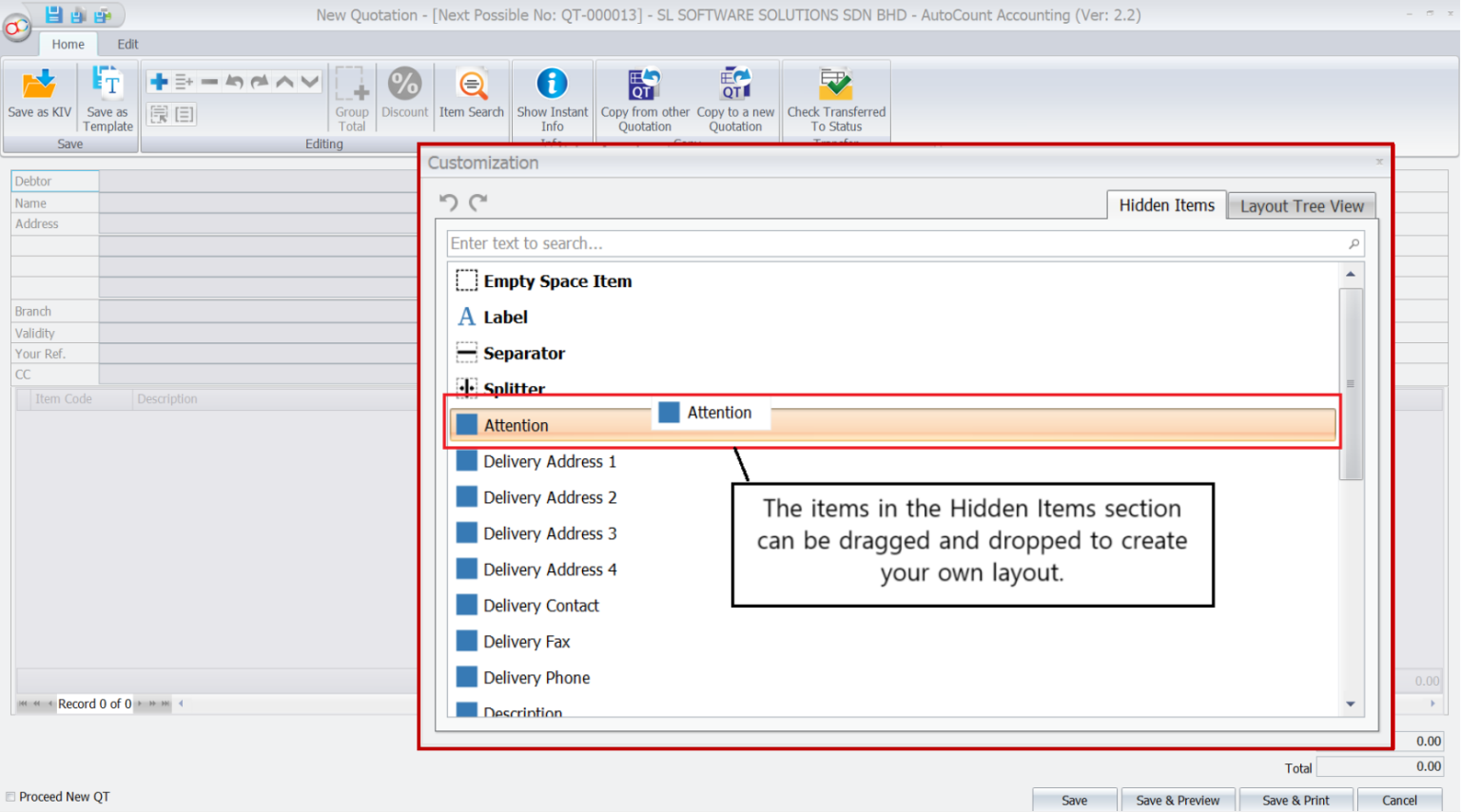 AutoCount Layout Customization | AutoCount Accounting
