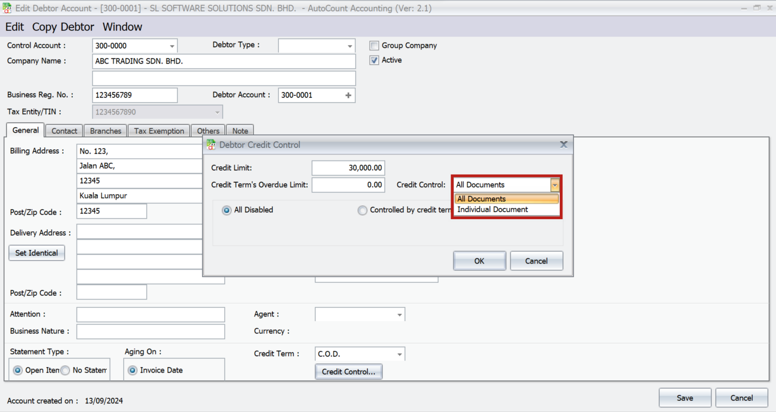 AutoCount Advanced Credit Control | AutoCount Accounting