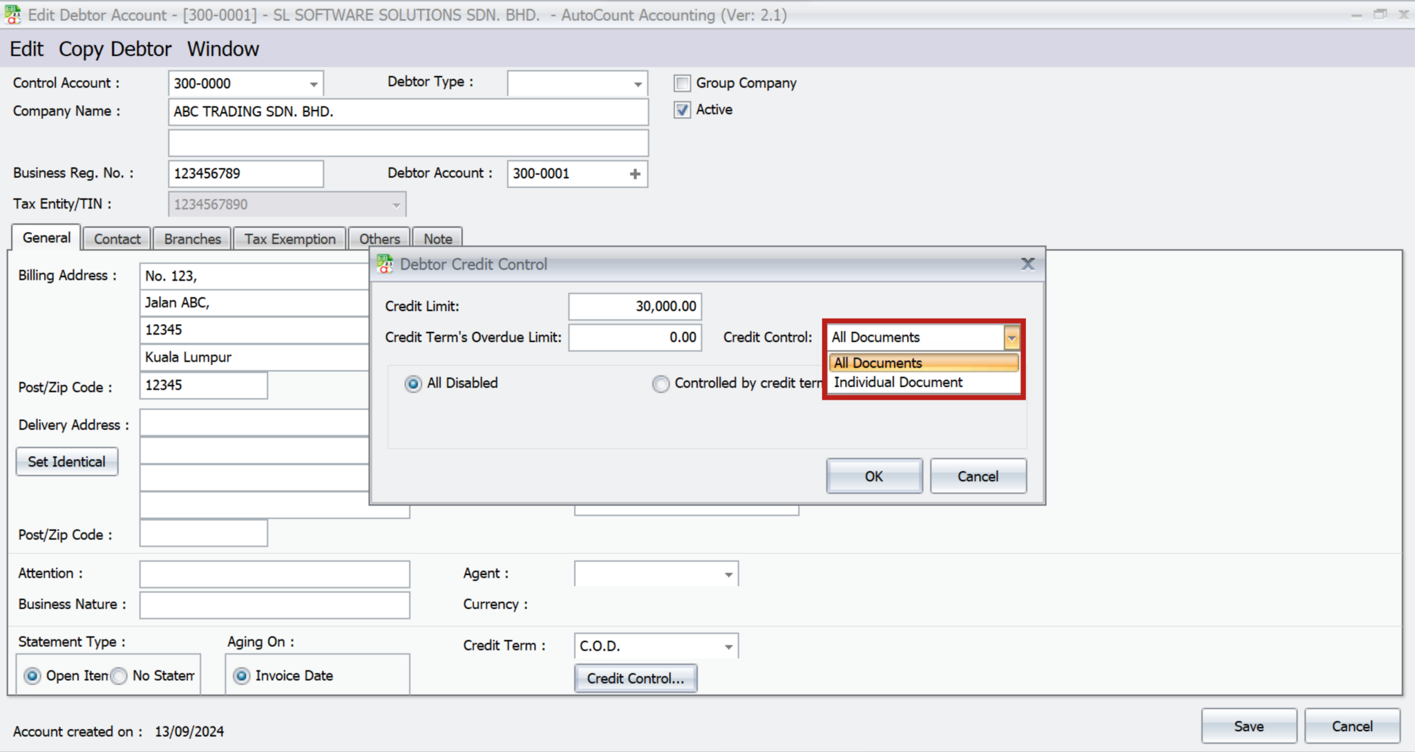 AutoCount Advanced Credit Control | AutoCount Accounting