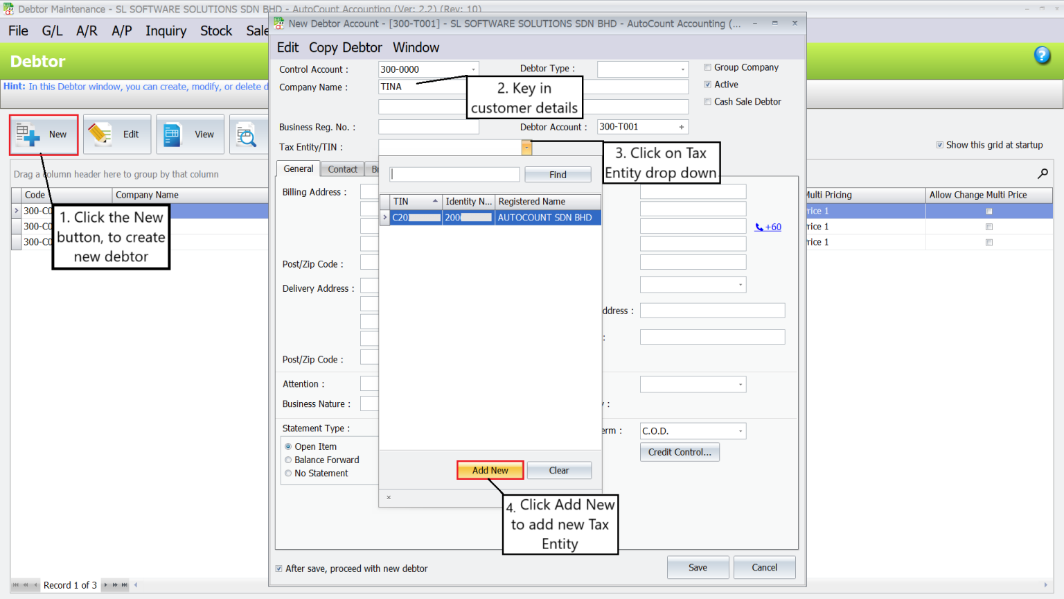 How to Use AutoCount Accounting for LHDN e-Invoice