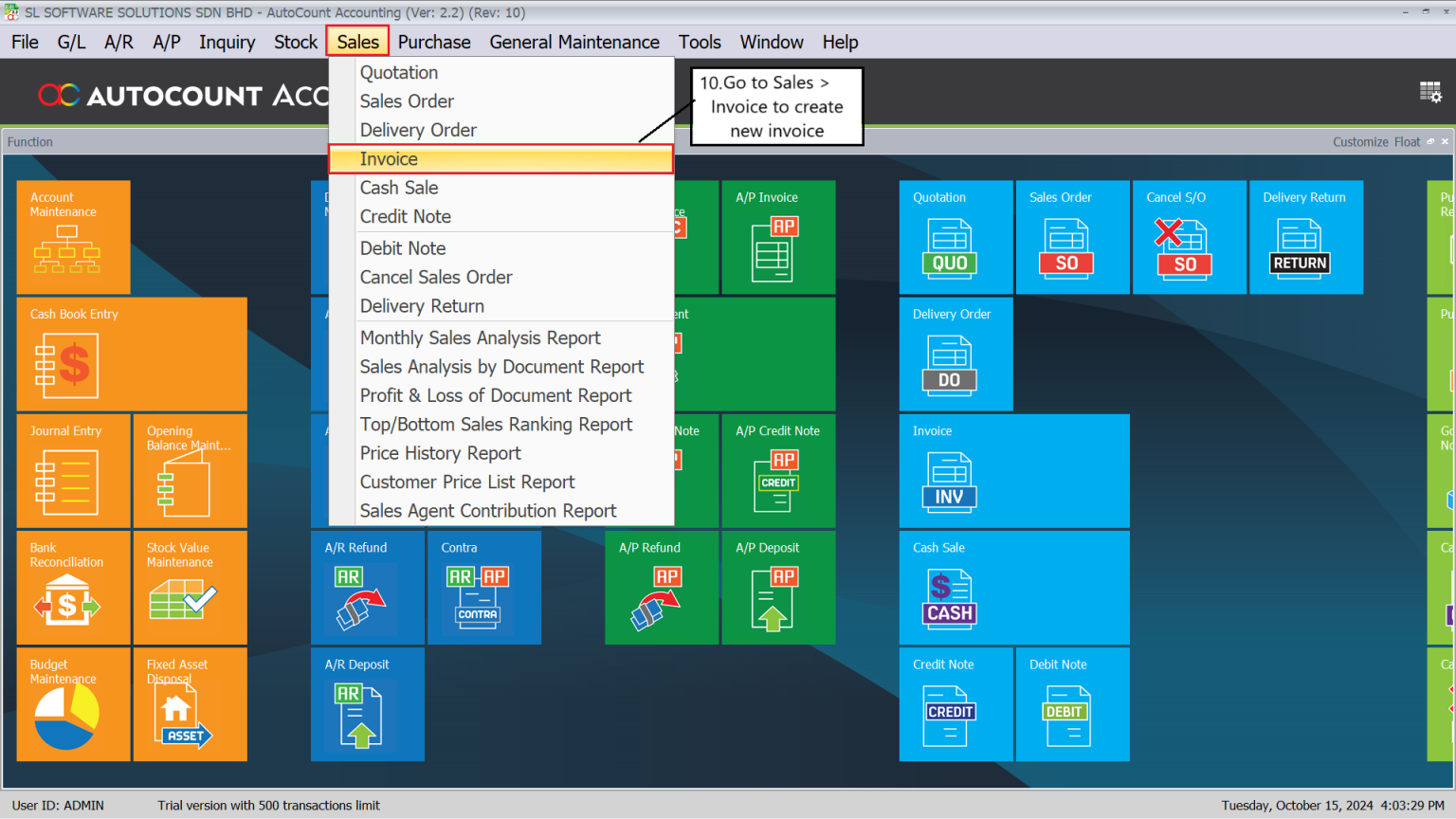 How to Use AutoCount Accounting for LHDN e-Invoice