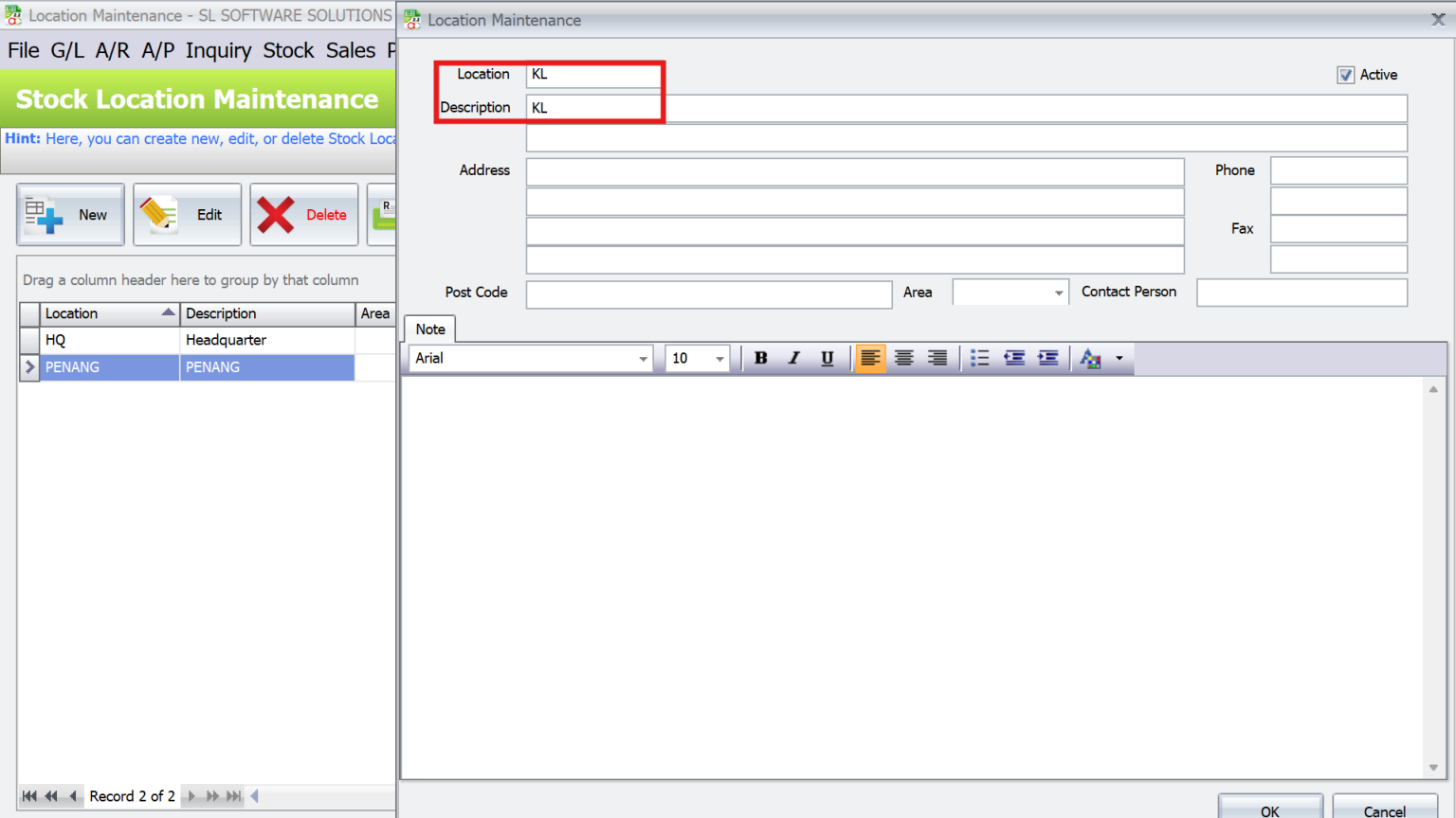 AutoCount Multi-Location Stock Management