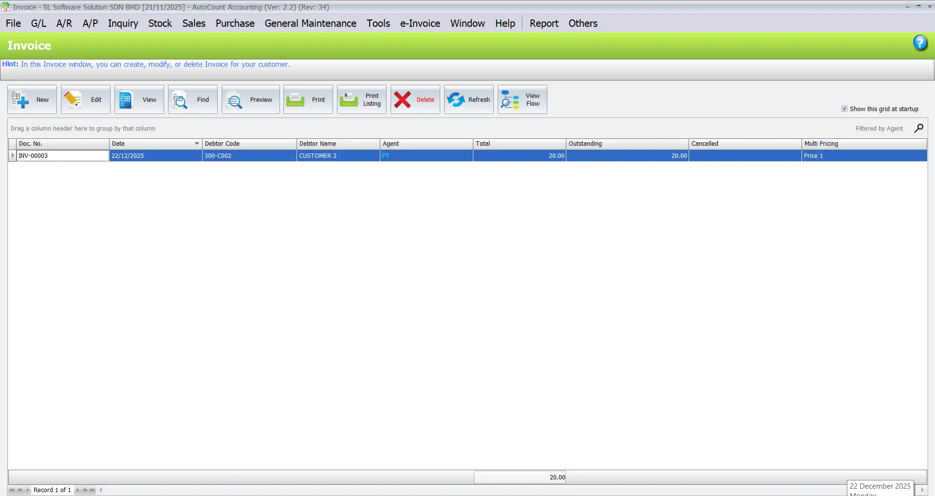 AutoCount Filter by Salesman Module: Practical applications