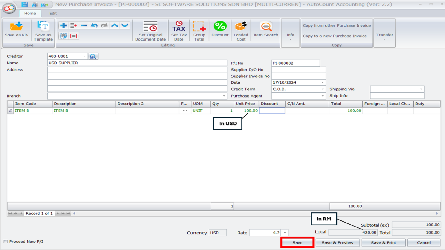 AutoCount Multi-Currency Module | AutoCount Software