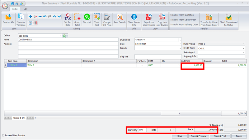 AutoCount Multi-Currency Module | AutoCount Software