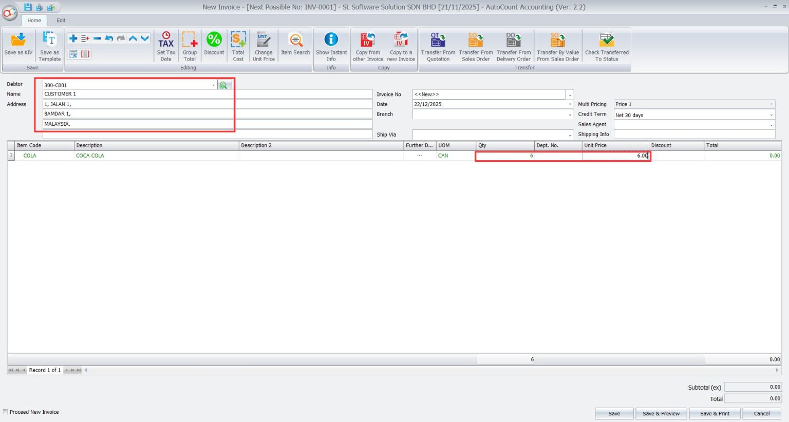 AutoCount Basic Multi-UOM: Basic Multi-UOM report 4