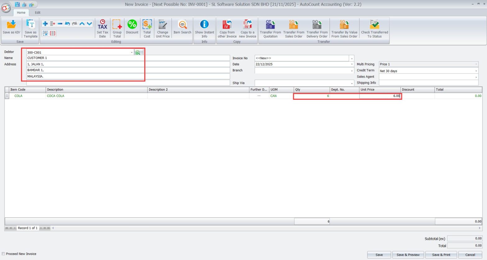 AutoCount Basic Multi-UOM Module | AutoCount Software