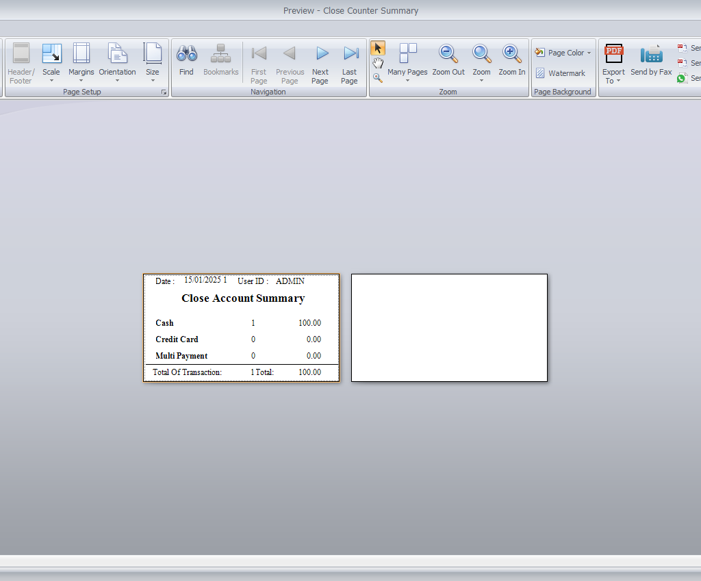 AutoCount Workshop Plugin: Close account summary