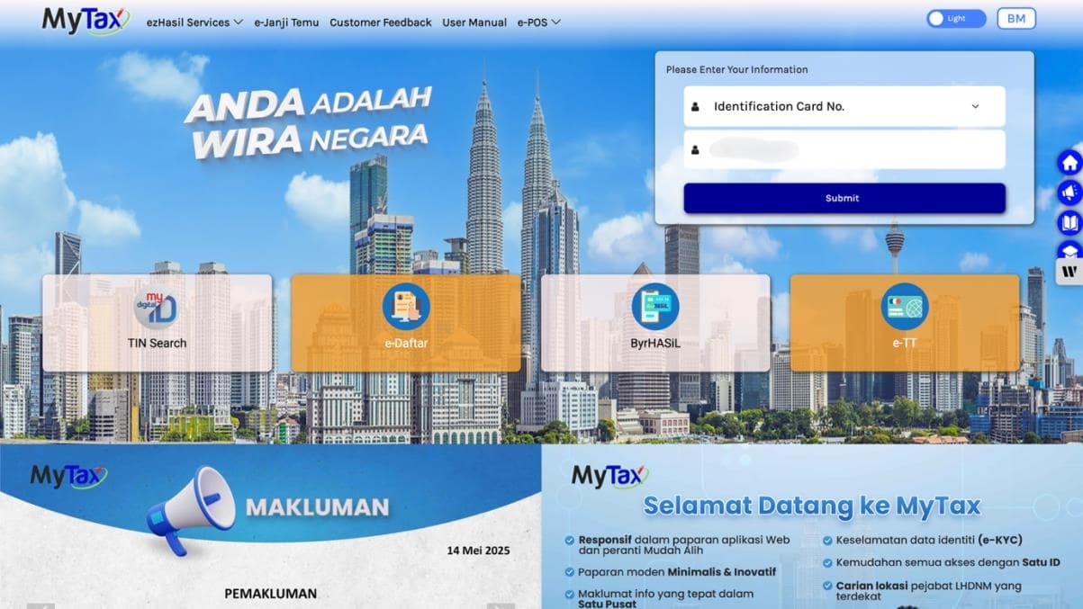 Assign Role in MyTax Portal-Login