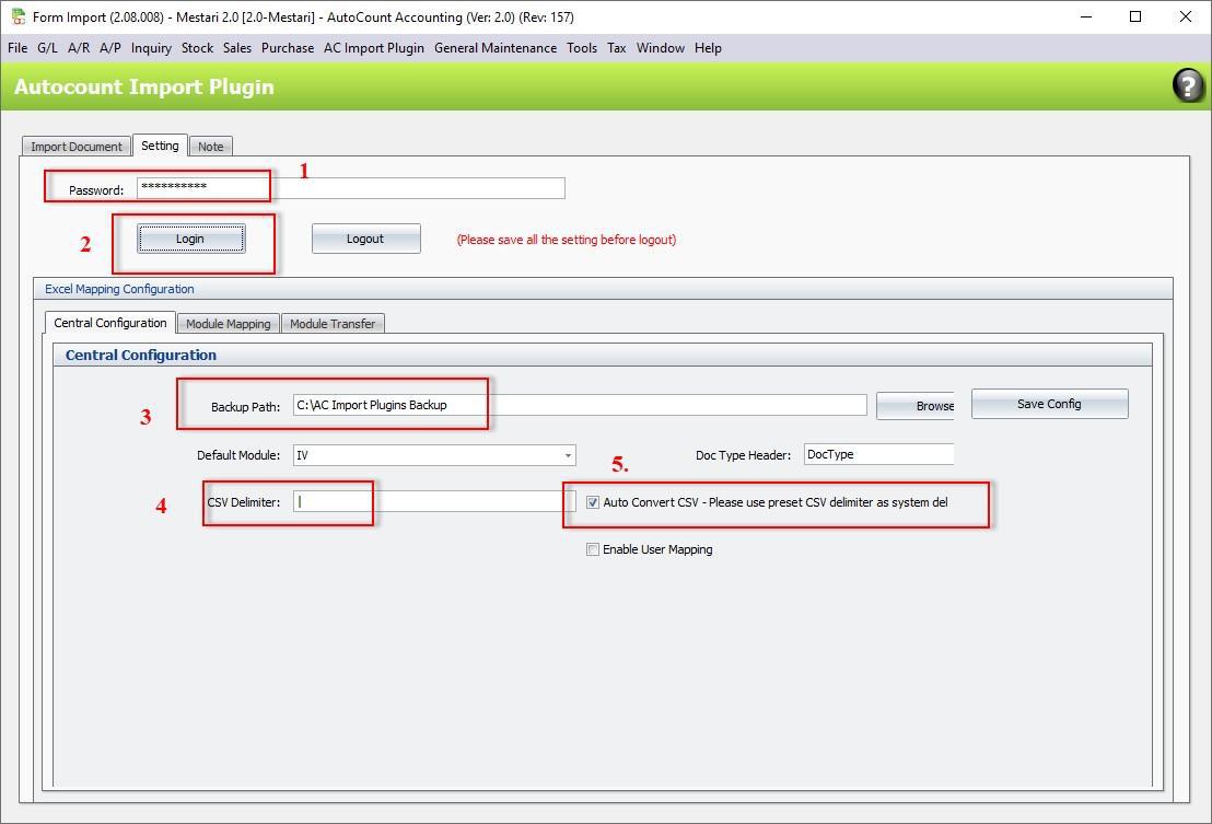 AutoCount Import Plugin 2