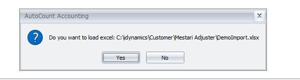 AutoCount Import Plugin: Module mapping 4