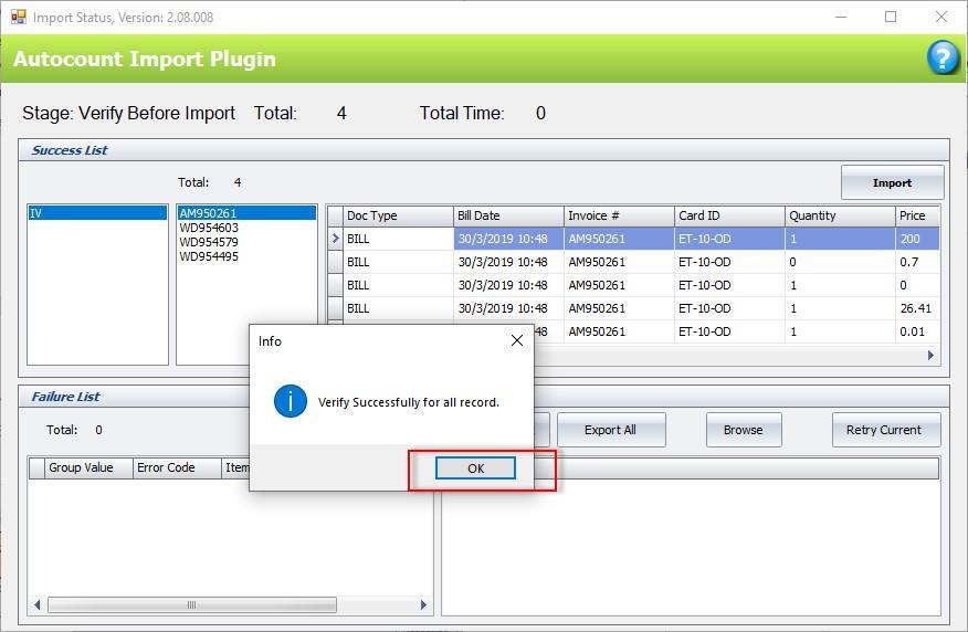 AutoCount Import Plugin: Module mapping 6