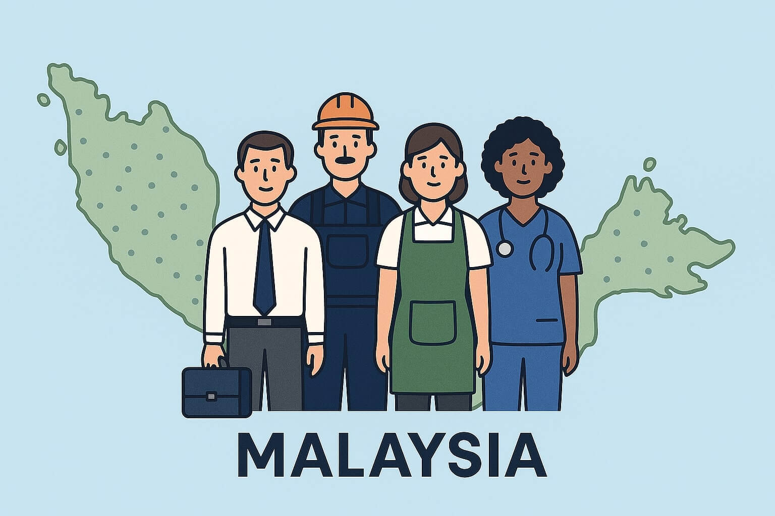 workers from various professions