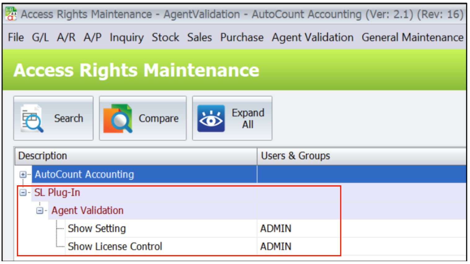 Agent Validation access 2