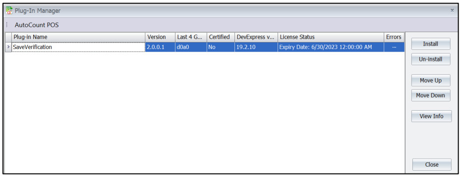 Agent Validation install 3