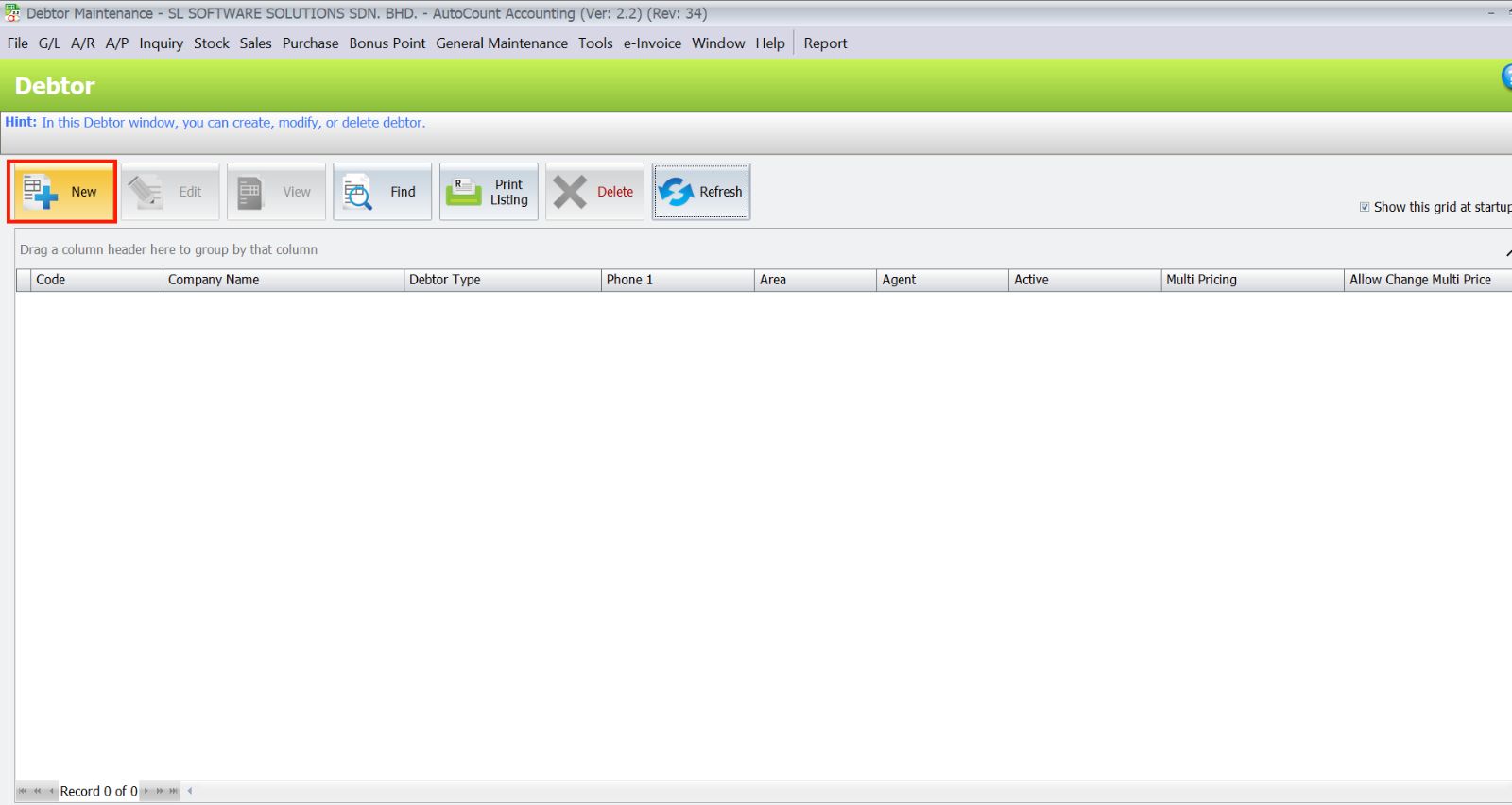 Debtor Maintenance 2