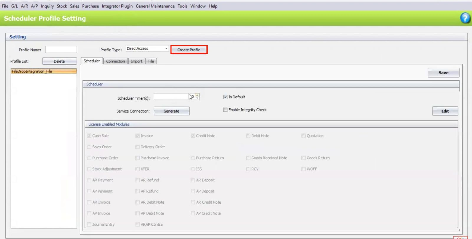 Integrator Plugin install 2.1