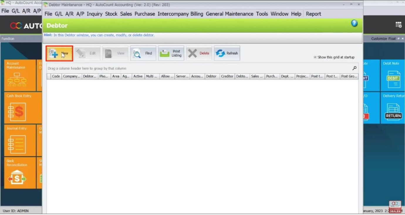 Intercompany HQ Debtor 1