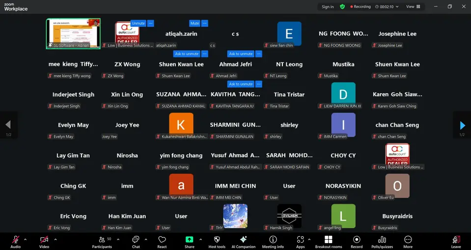 AutoCount Accounting training session for Malaysian SME finance team