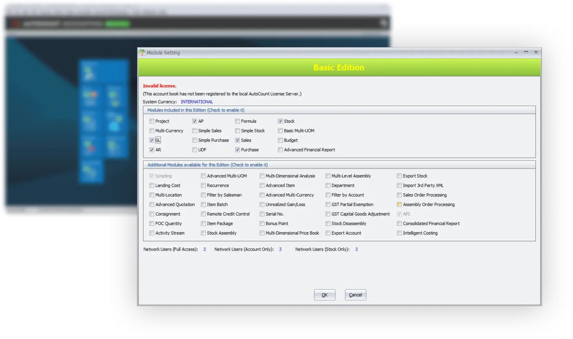 AutoCount e-commerce integration dashboard showing product synchronization with marketplaces