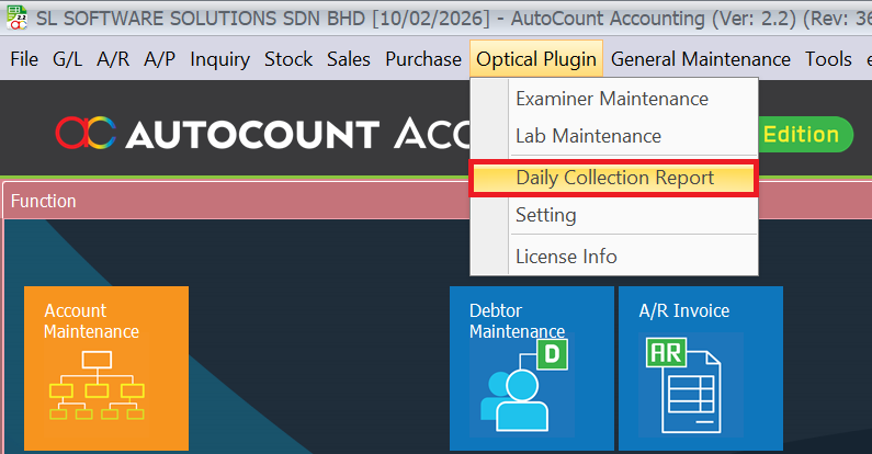 Daily Collection Report 1