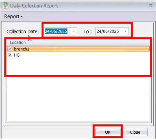 Daily Collection Report 2