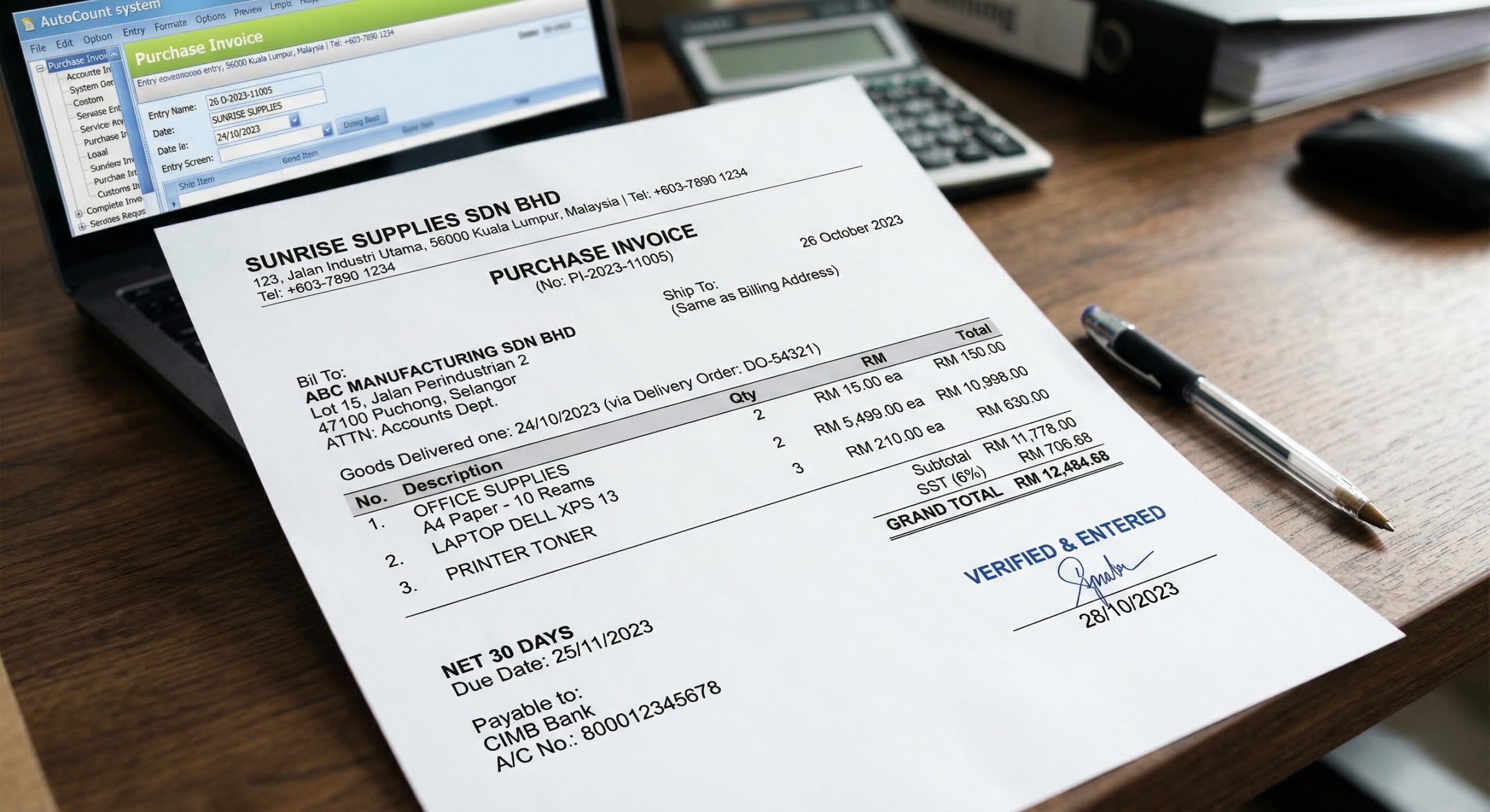 Purchase Invoice 1