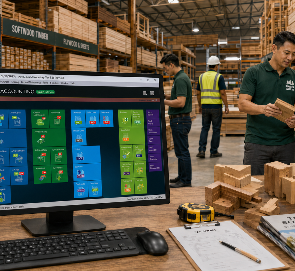 AutoCount for Timber Business Malaysia | Inventory & Accounting