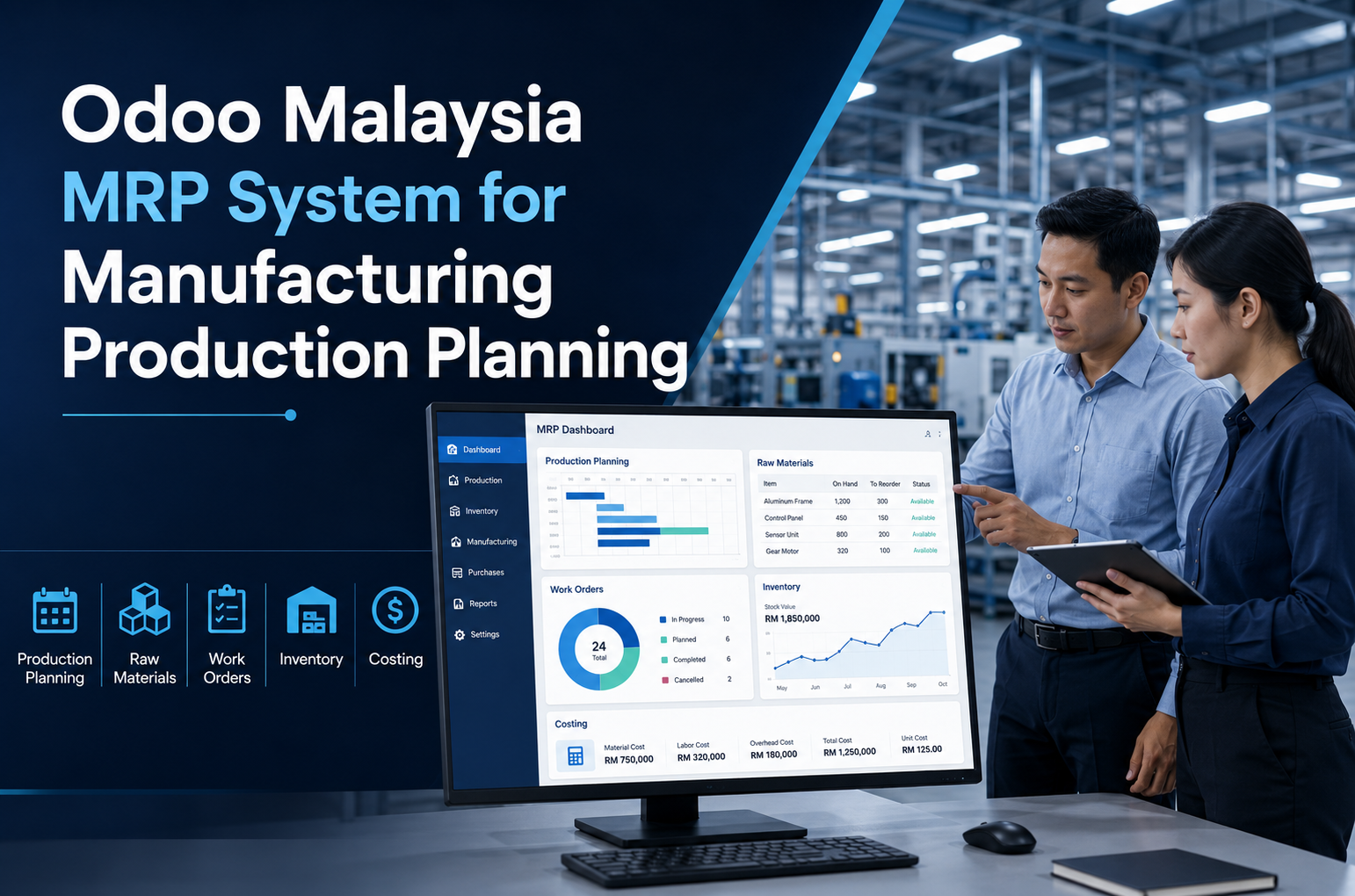 Odoo Malaysia MRP system for manufacturing production planning