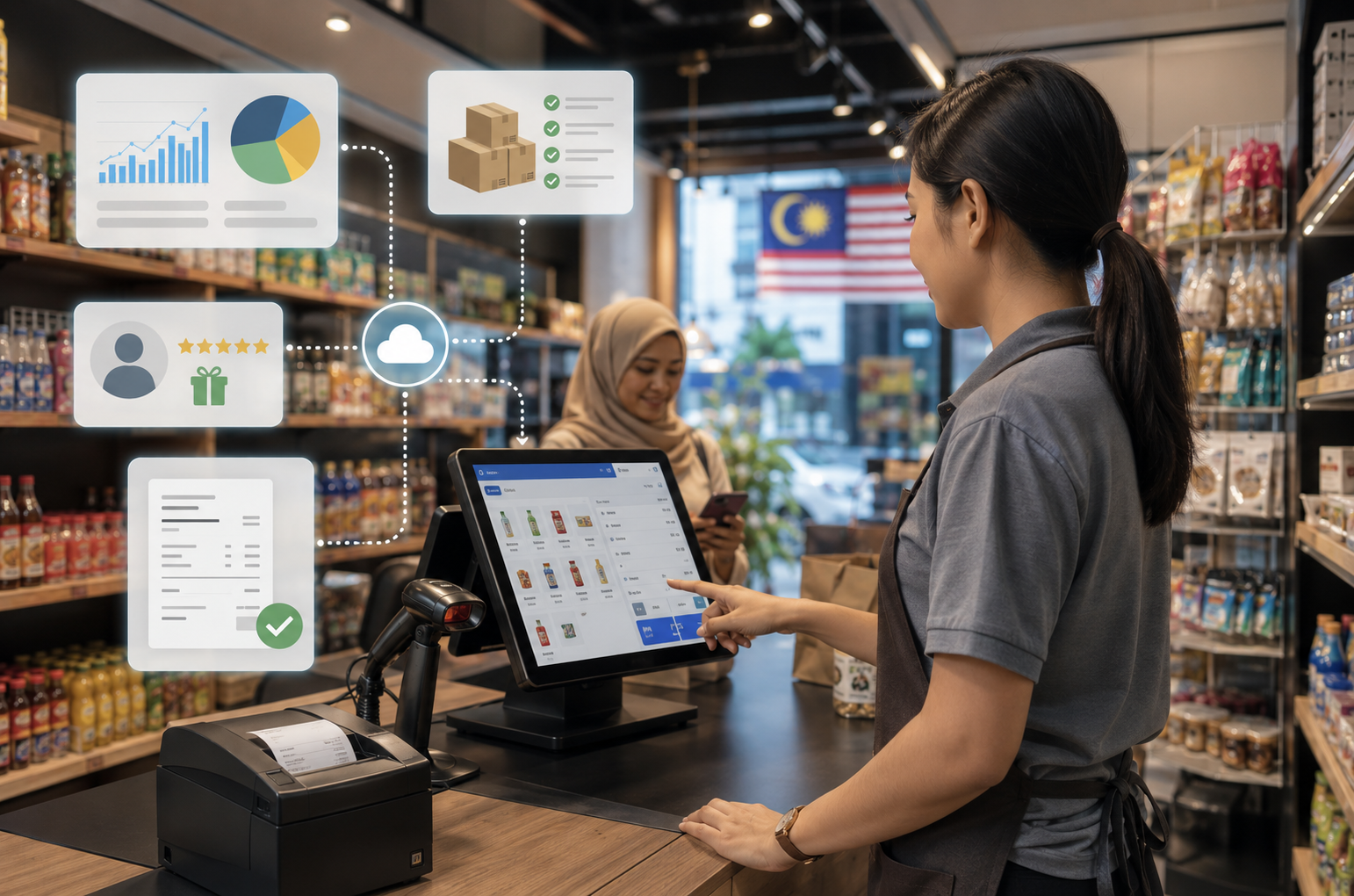 Retail POS system Malaysia for inventory, sales and e-Invoice management